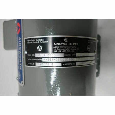 Ainsworth 48 3PH 1/8HP 1140RPM 1/2IN 575V-AC AC MOTOR 1002935